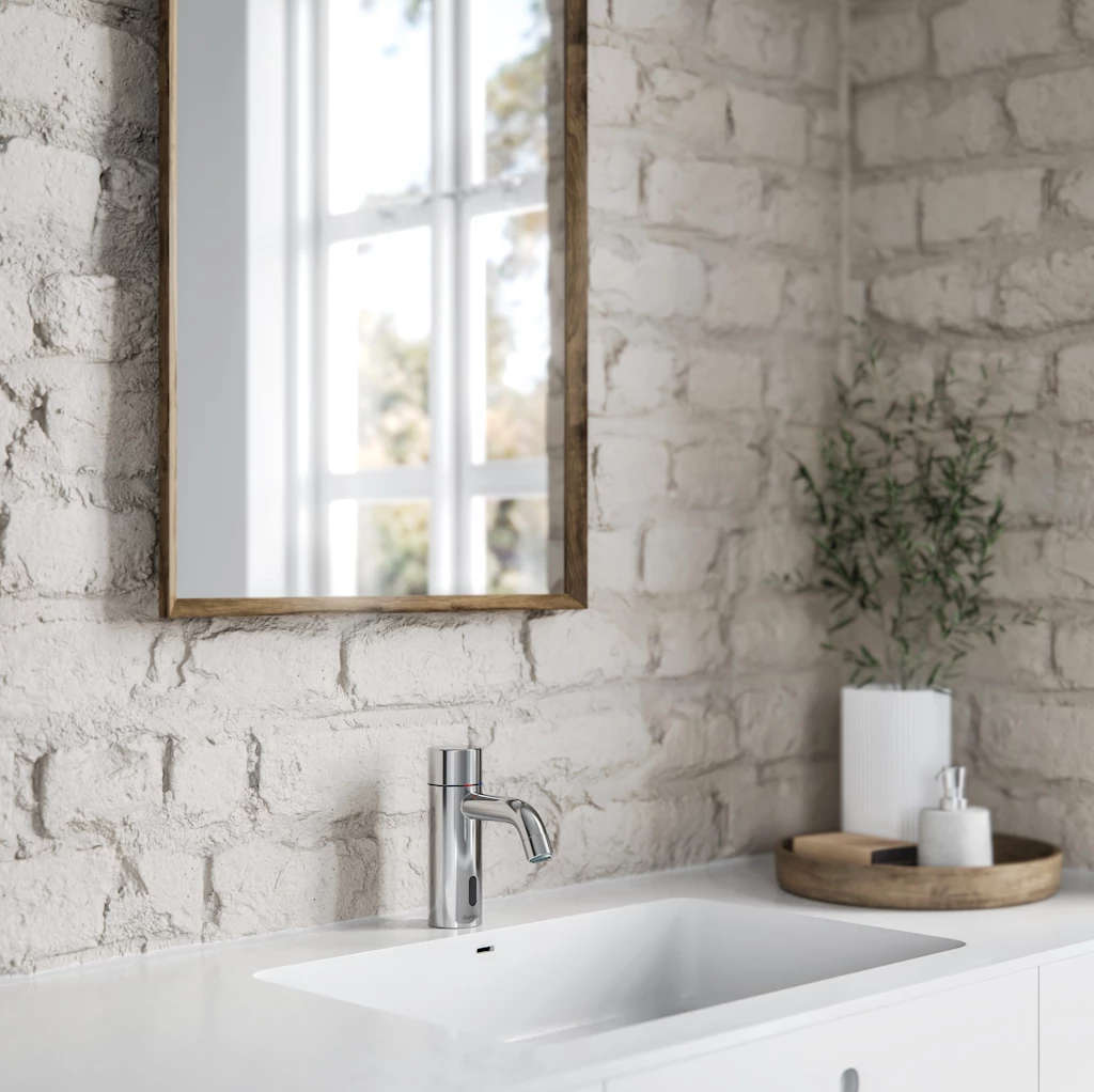 Silhouet Touchless servantbatteri, krom  Silhouet Touchless servantbatteri, krom