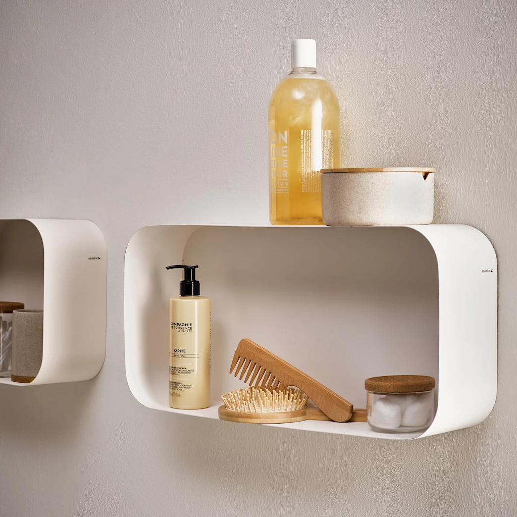 Sealskin Brix veggboks rektangulær, hvit matt Sealskin Brix veggboks rektangulær, hvit matt