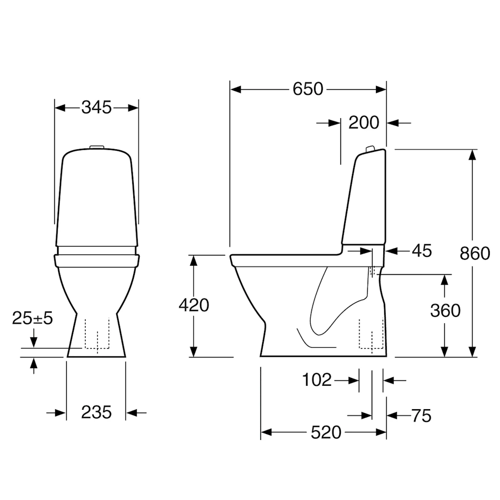 Nautic 5500 toalett Nautic 5500 toalett